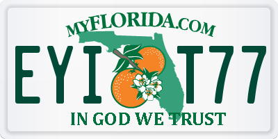 FL license plate EYIT77