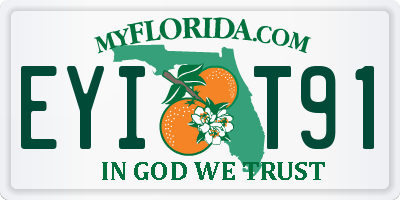 FL license plate EYIT91