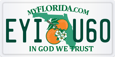 FL license plate EYIU60