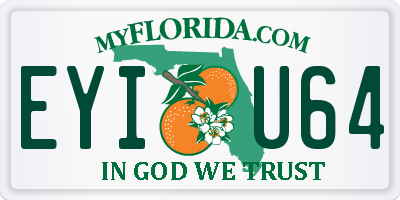 FL license plate EYIU64