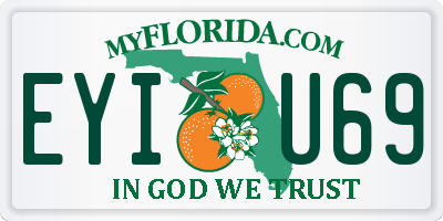 FL license plate EYIU69