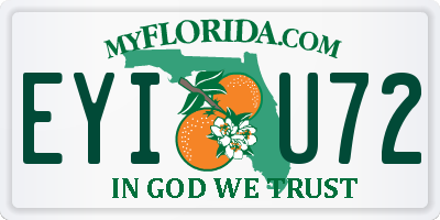 FL license plate EYIU72