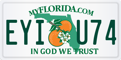 FL license plate EYIU74