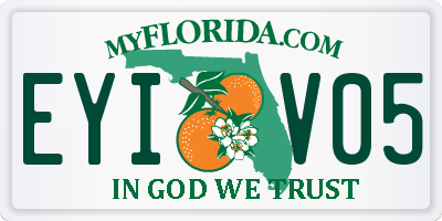 FL license plate EYIV05