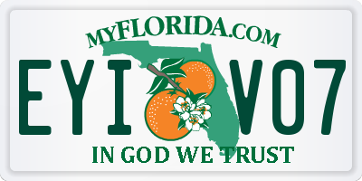 FL license plate EYIV07