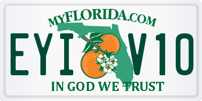 FL license plate EYIV10