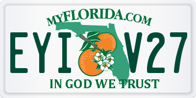 FL license plate EYIV27