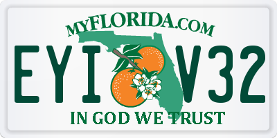 FL license plate EYIV32