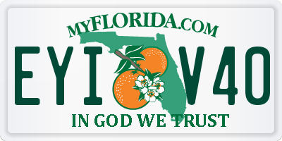 FL license plate EYIV40