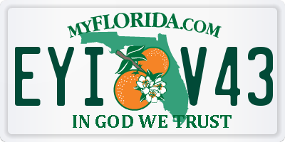 FL license plate EYIV43