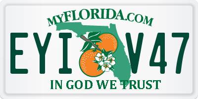 FL license plate EYIV47