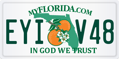 FL license plate EYIV48