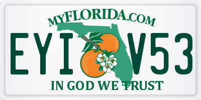 FL license plate EYIV53