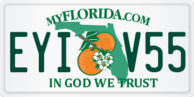 FL license plate EYIV55