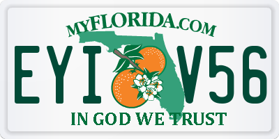 FL license plate EYIV56