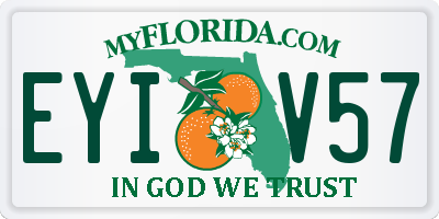 FL license plate EYIV57