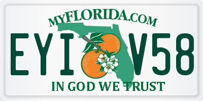FL license plate EYIV58