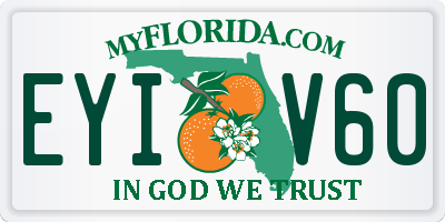 FL license plate EYIV60
