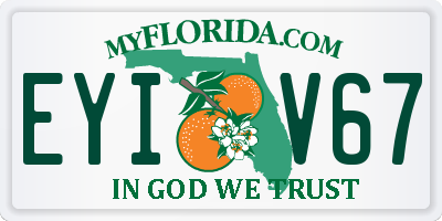 FL license plate EYIV67