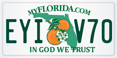 FL license plate EYIV70