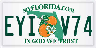 FL license plate EYIV74