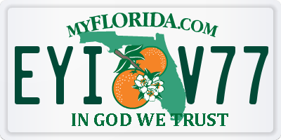 FL license plate EYIV77