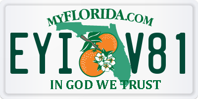 FL license plate EYIV81