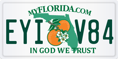 FL license plate EYIV84