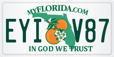 FL license plate EYIV87
