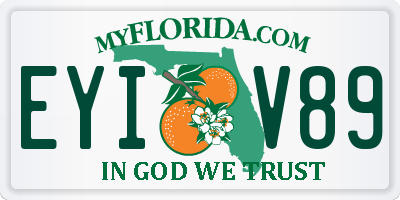 FL license plate EYIV89