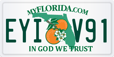 FL license plate EYIV91