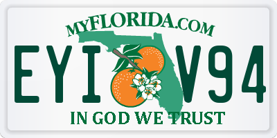 FL license plate EYIV94