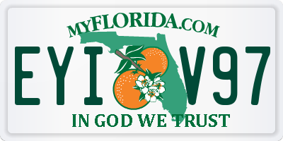 FL license plate EYIV97