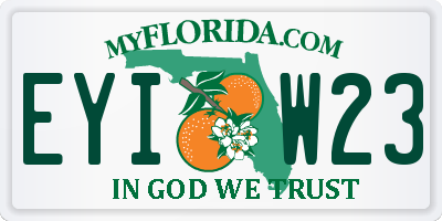 FL license plate EYIW23