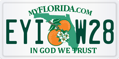 FL license plate EYIW28