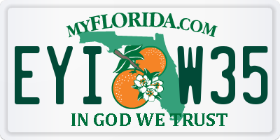 FL license plate EYIW35