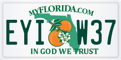 FL license plate EYIW37