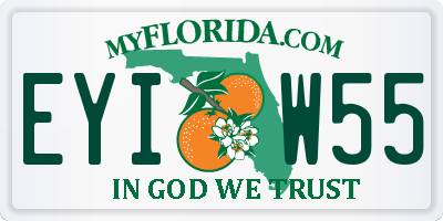 FL license plate EYIW55
