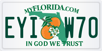 FL license plate EYIW70