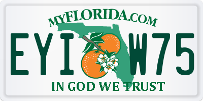 FL license plate EYIW75