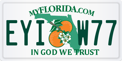 FL license plate EYIW77