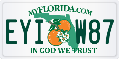 FL license plate EYIW87