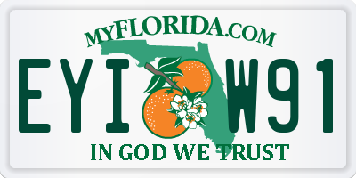 FL license plate EYIW91