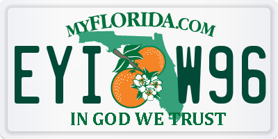 FL license plate EYIW96
