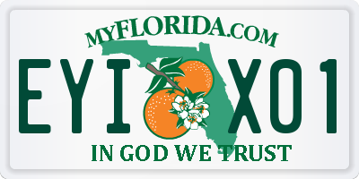 FL license plate EYIX01