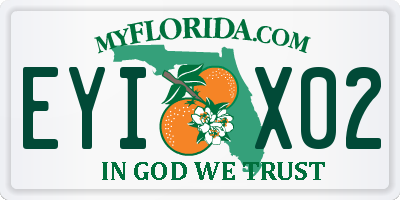 FL license plate EYIX02