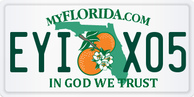 FL license plate EYIX05