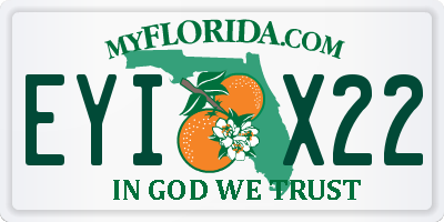 FL license plate EYIX22