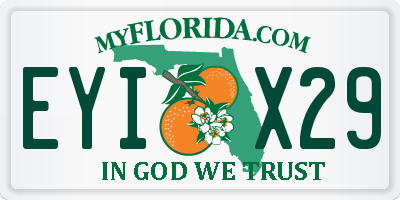 FL license plate EYIX29