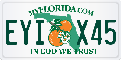 FL license plate EYIX45